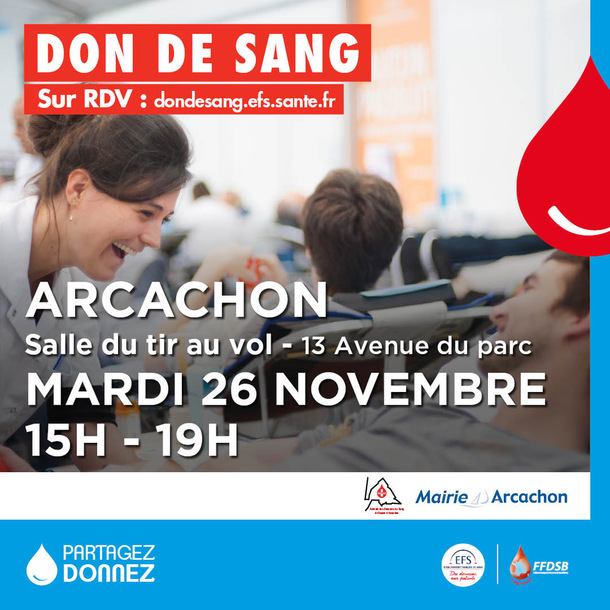 Collecte de sang d'Arcachon